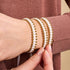 Gold x White | Friendship DOT Bracelet